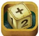 Une icône représente l’application «Mathcubes» par un dé où figurent les chiffres un et deux ainsi que le signe d’addition.