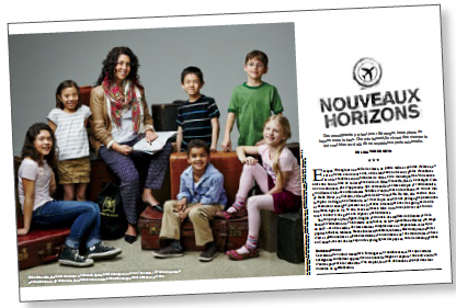 Illustration de l’article «Nouveaux horizons» publié dans <em>Pour parler profession</em></em>.