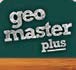 Une icône représente l’application Geomaster Pluspar les mots «geomaster plus» sur un fond vert foncé. 
