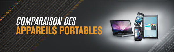 Comparaison des appareils portables