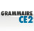 Une icône représente l’application «Grammaire CE2» par les mots «GRAMMAIRE», en noir, et «CE2», en bleu, sur fond blanc.