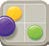 Une icône représente l’application «Symmetry School: Learning Geometry» par trois cercles (mauve, jaune et vert) sur un carré divisé en quatre sections.