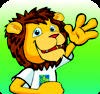Une icône représente l’application «Léo, les sous et toi» par un lion qui salue de la main.