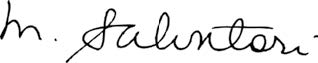 Michael Salvatori's signature