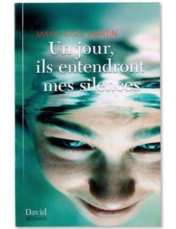 Illustration de la couverture du roman Un jour, ils entendront mes silences où figure le visage submergé d’un jeune.