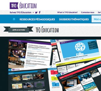 Illustration de l'application TFO éducation