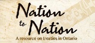 Illustration de la couverture du Nation to Nation: A Resource on Treaties in Ontario