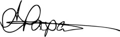 Signature de Liz Papadopoulos.