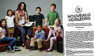 Illustration de l’article «Nouveaux horizons» publié dans <em>Pour parler profession</em></em>.