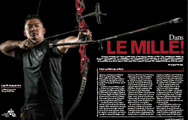 Illustration de l’article «Le mille!» publié dans <em>Pour parler profession</em></em>.