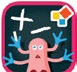 Une icône représente l’application «Montessori Math : Add, Subtract» par un extra-terrestre à quatre bras qui jongle avec des symboles mathématiques.