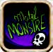 Icône de l'application Motel Monstre. L'icône est le texte «Motel Monstre» écrit en vert, sous lequel se trouve un crâne.