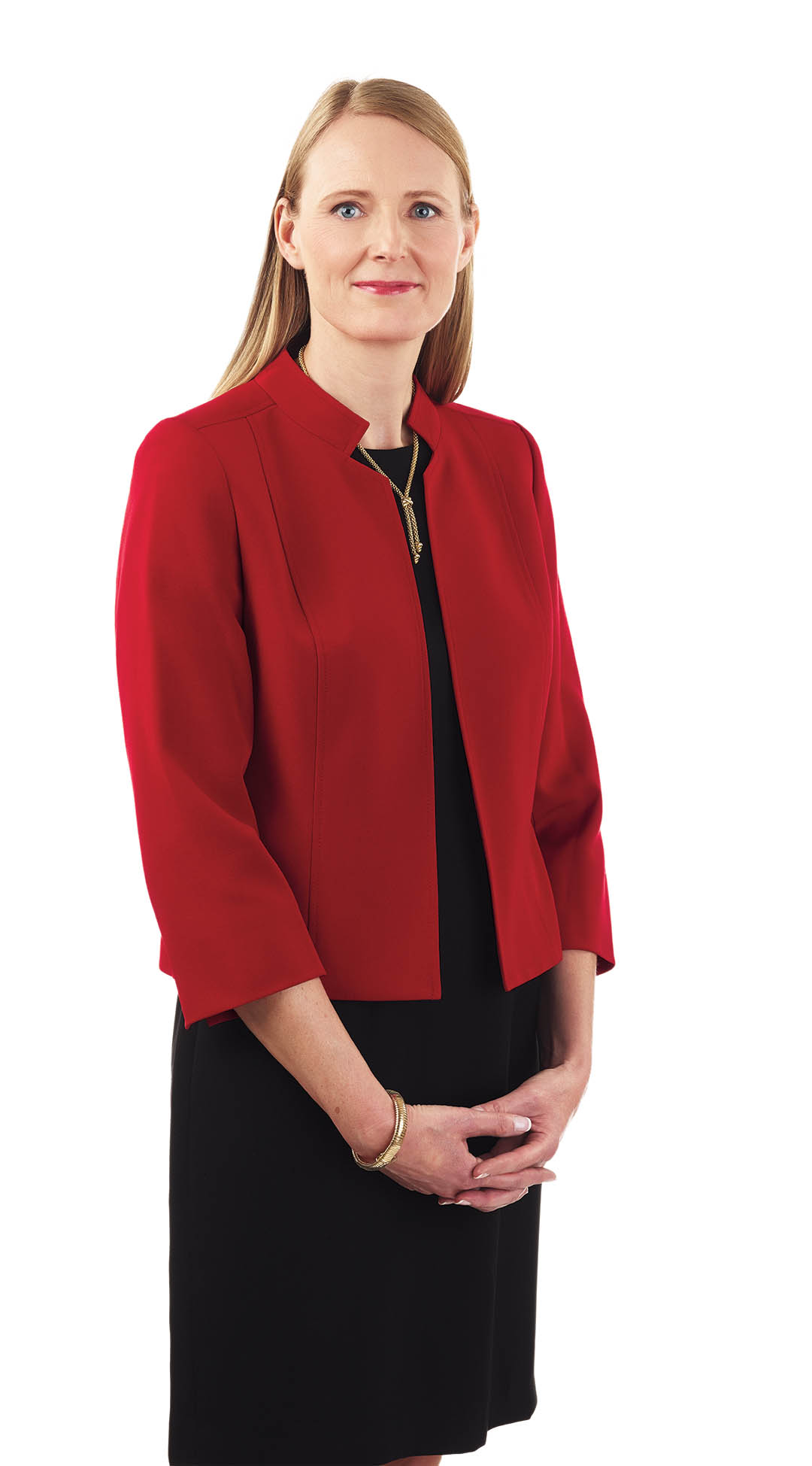 Photo de la présidente de l'Ordre Nicole van Woudenberg, souriante. 