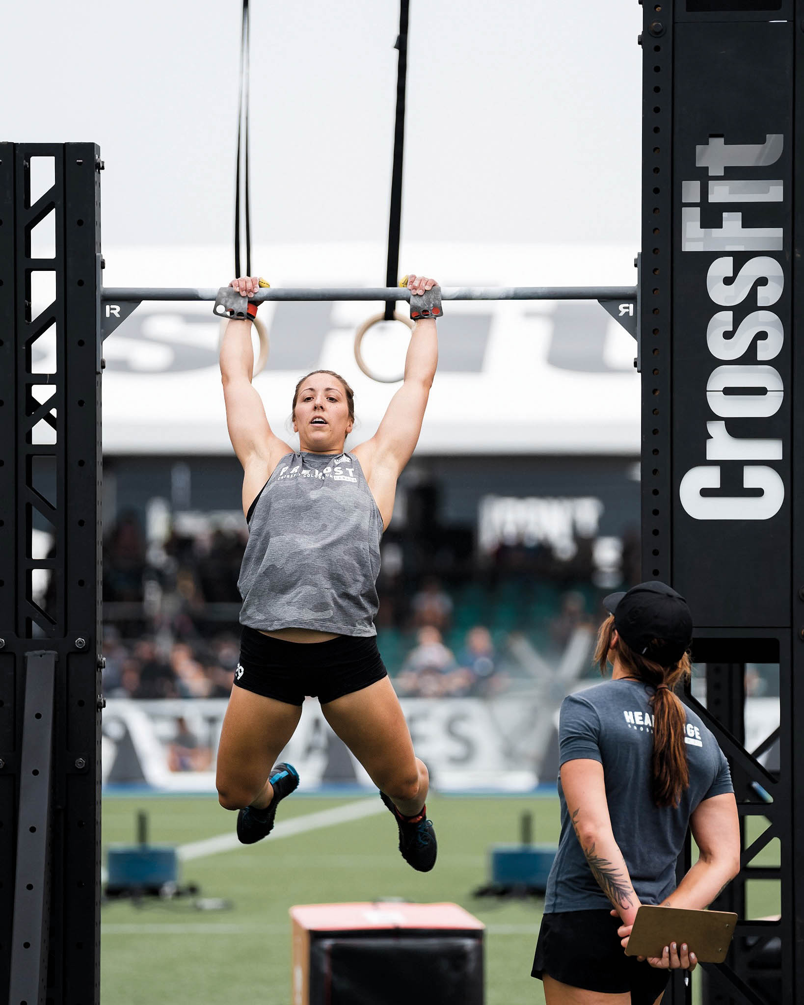 Carolyne Prévost en compétition aux Jeux CrossFit.