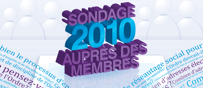 Sondage 2010 auprès des membres