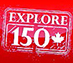 Application icon for "Explore 150" app. The icon consists of the words, "Explore 150."