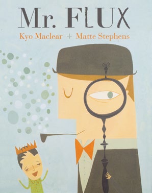 An image of the book cover for 'Mr. Flux' The cover image is of a cartoon detective.