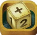 Application icon for 'Mathcubes' app. The icon is a cube with various math symbols on it.
