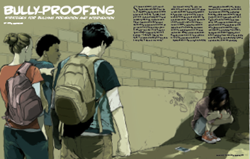 An image of an article from 'Professionally Speaking' titled, 'Bully-Proofing'.