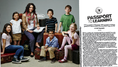 An image of an article from 'Professionally Speaking' titled, 'Passport to Learning'.