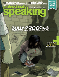 An image of an article from 'Professionally Speaking' titled, 'Bully-Proofing'.
