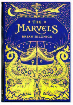 An image of the book cover for 'The Marvels.' The cover image is of the words 'The Marvels.'