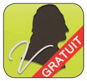 Application icon for 'Projet Voltaire' app. The icon is a silhouette of a person.