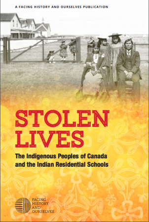 An image of the book cover for 'Stolen Lives.' The cover image is of a group of people.