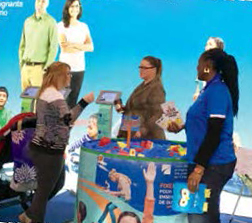 Photo of representatives from the Ontario College of Teachers at the BabyTime Show in Toronto.