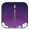 Application icon for "Memrise" app. The icon is an illustrated rocket taking off.