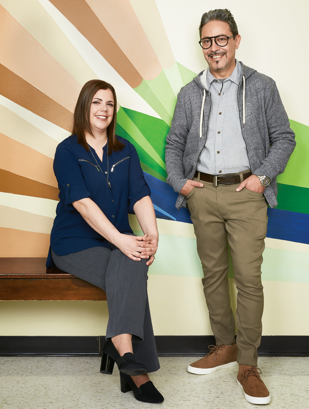 Photo of Angèle Campeau, OCT,
and Anis Abdelkader, OCT.