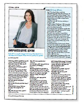 Photo of an article from 'Professionally Speaking' September 2017.