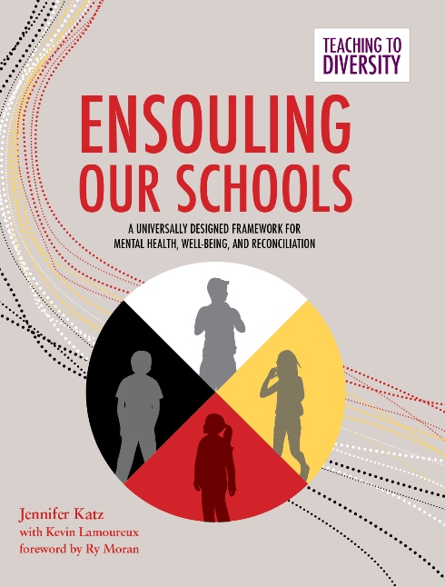 Image of a book cover of 'Ensouling Our Schools.' The cover is a medicine wheel.