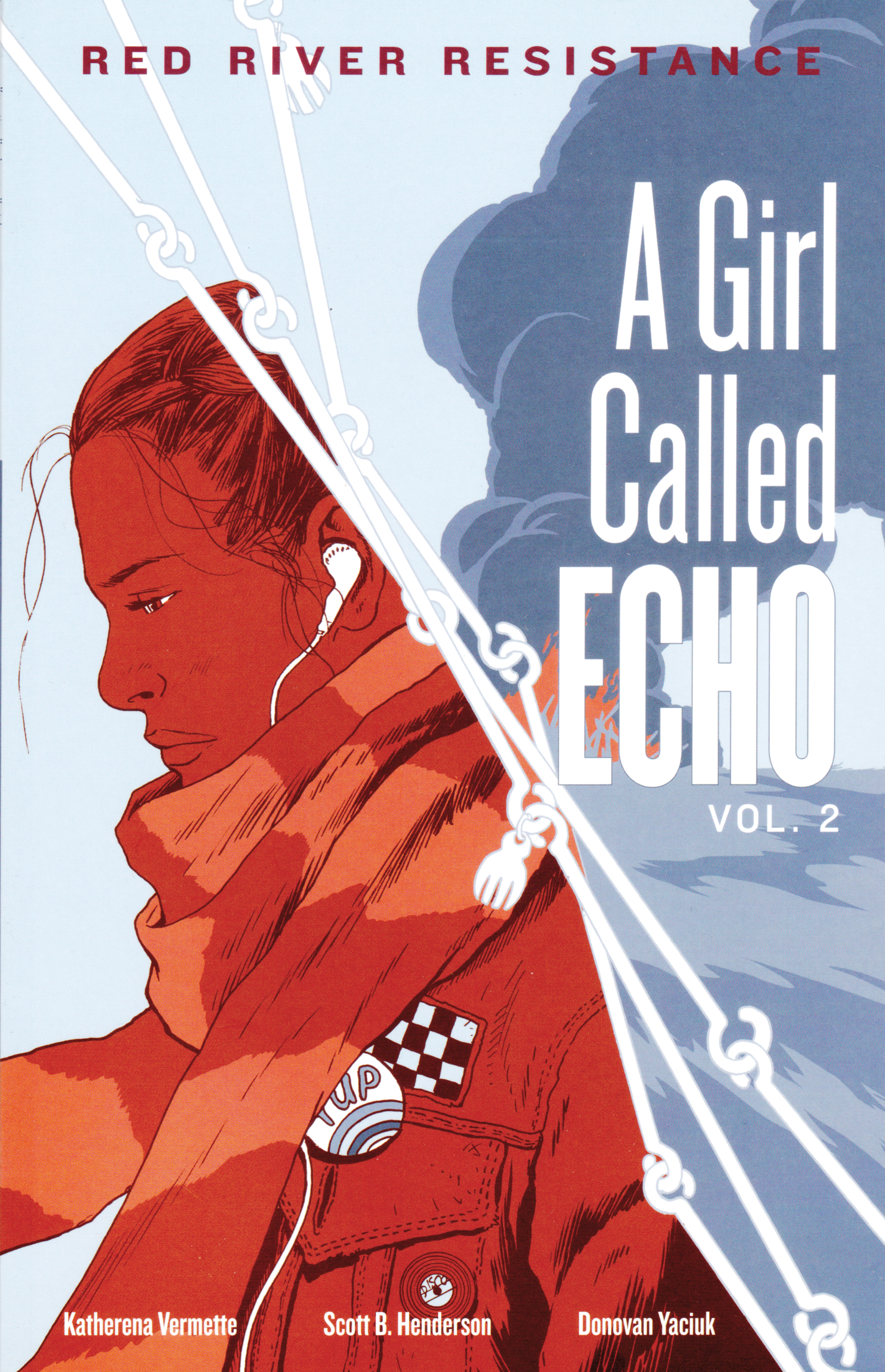 Photo of a book cover for A Girl Called Echo: Vol. 2. The cover an illustration of a person looking down.