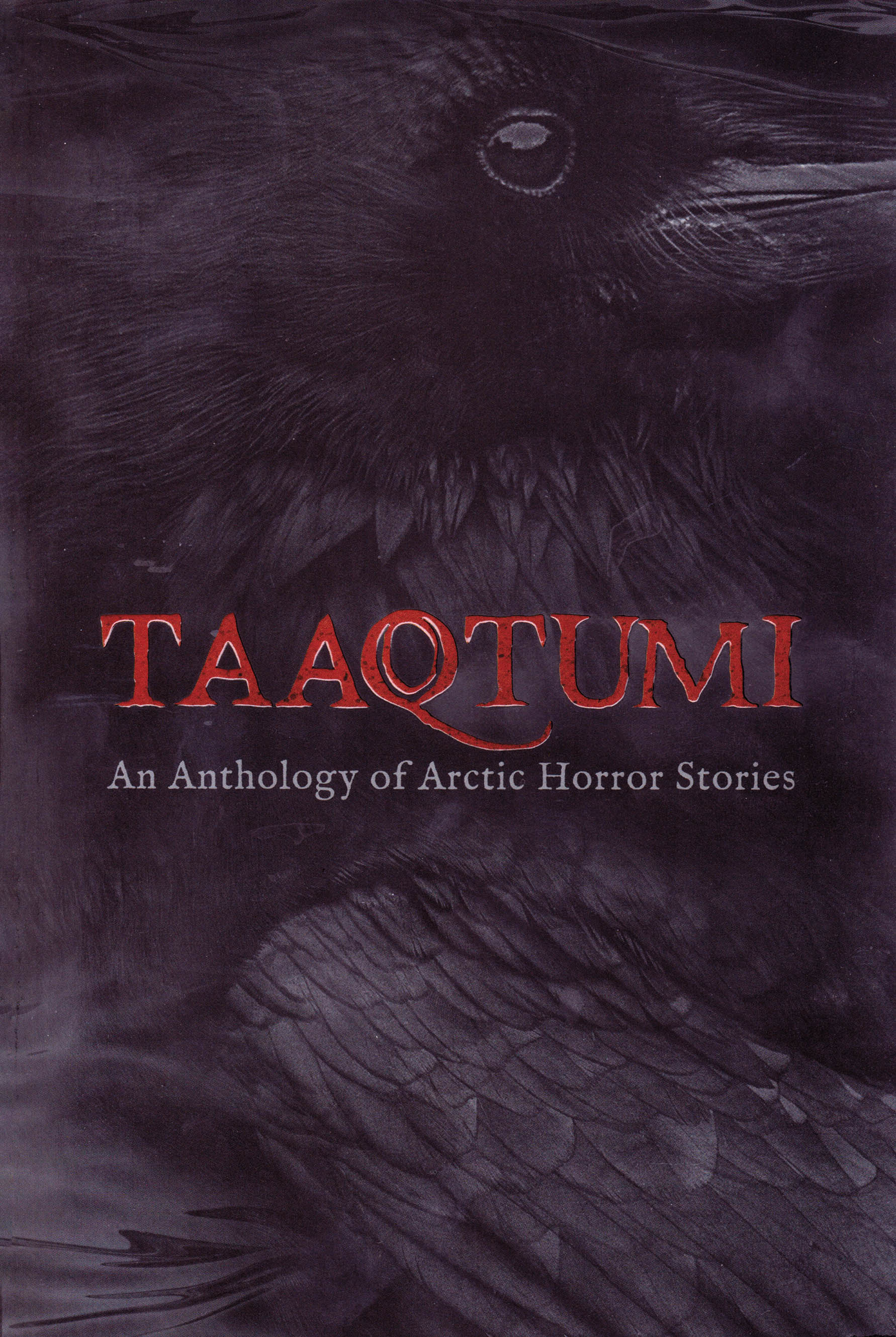 Photo of the cover of 'Taaqtumi'. The cover is an illustration of a bird.