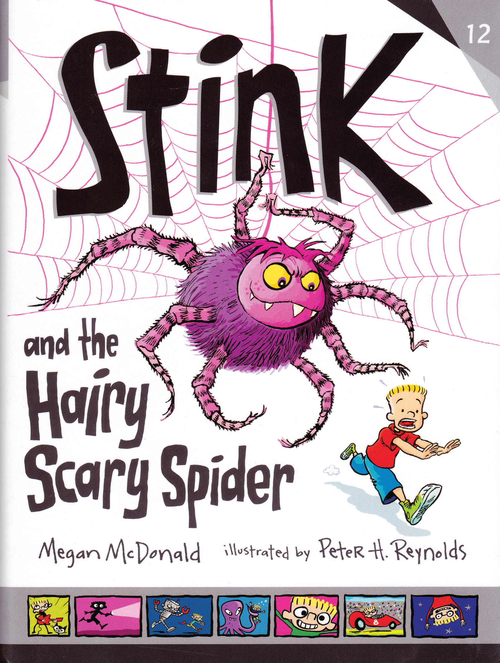 'Stink and the Hairy Scary Spider' book cover.